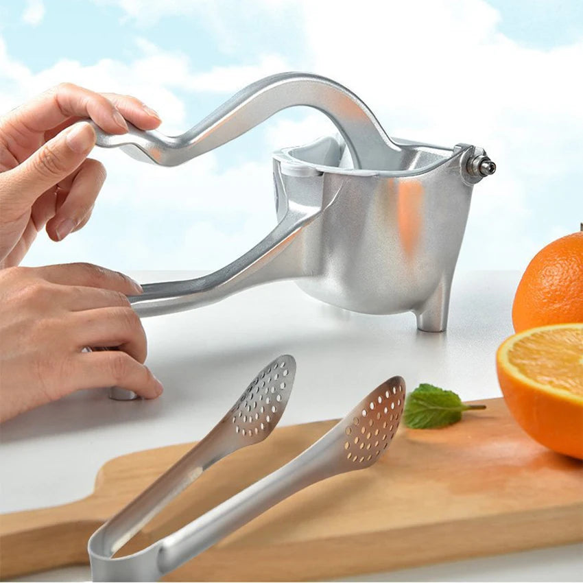 Aluminum Alloy Lemon Squeezer Heavy Duty Hand Press Fruit Juicer Detachable Lemon Lime Squeezer Manual Citrus Press Juicer