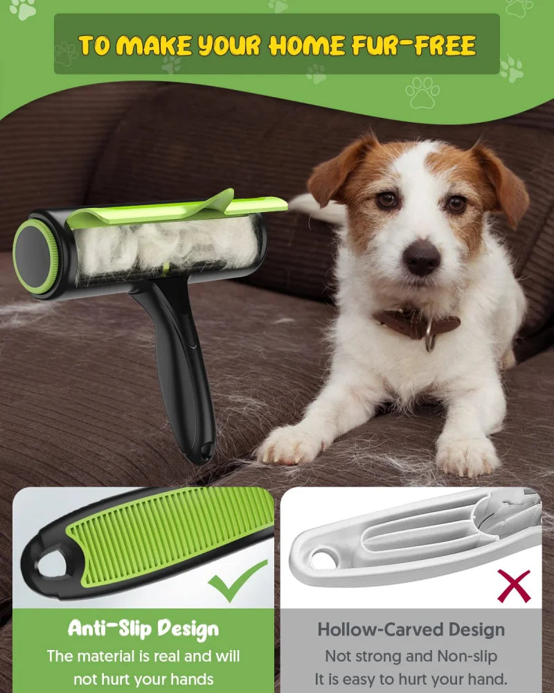 Pet Removes Hairs Cat and Dogs Green Cleaning Brush Fur Removing Animals Hair Brush Clothing Couch Sofa Carpets Combs